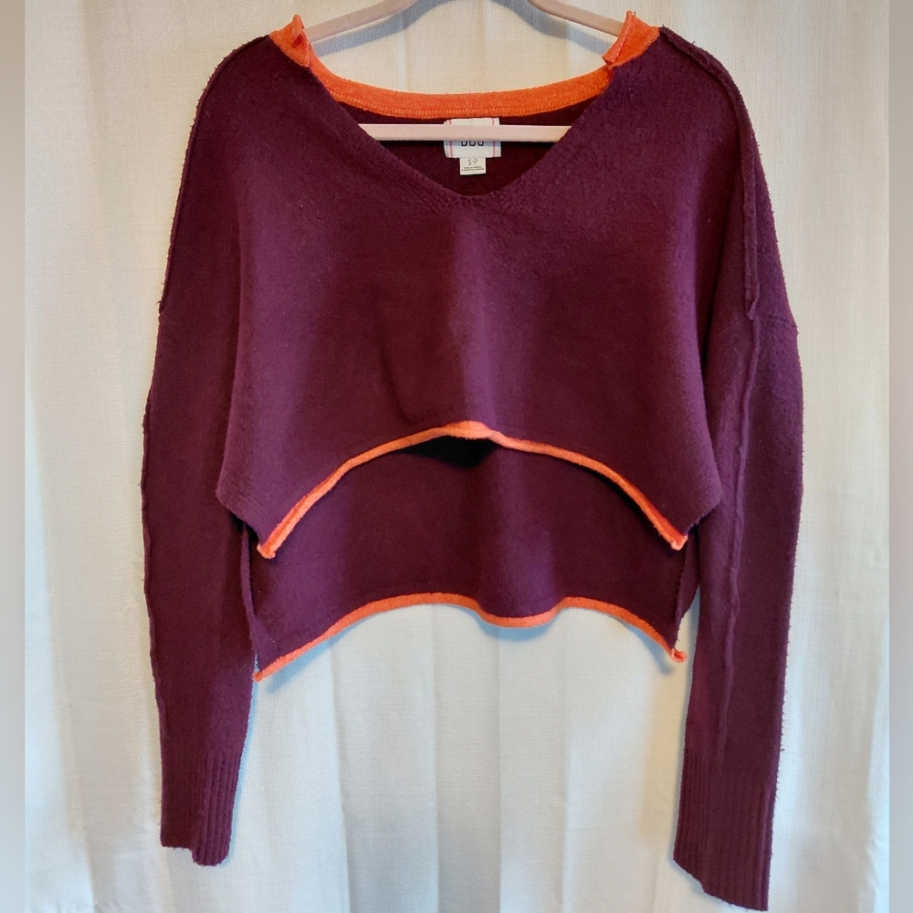 BDG Purple and Orange Women's Sweater